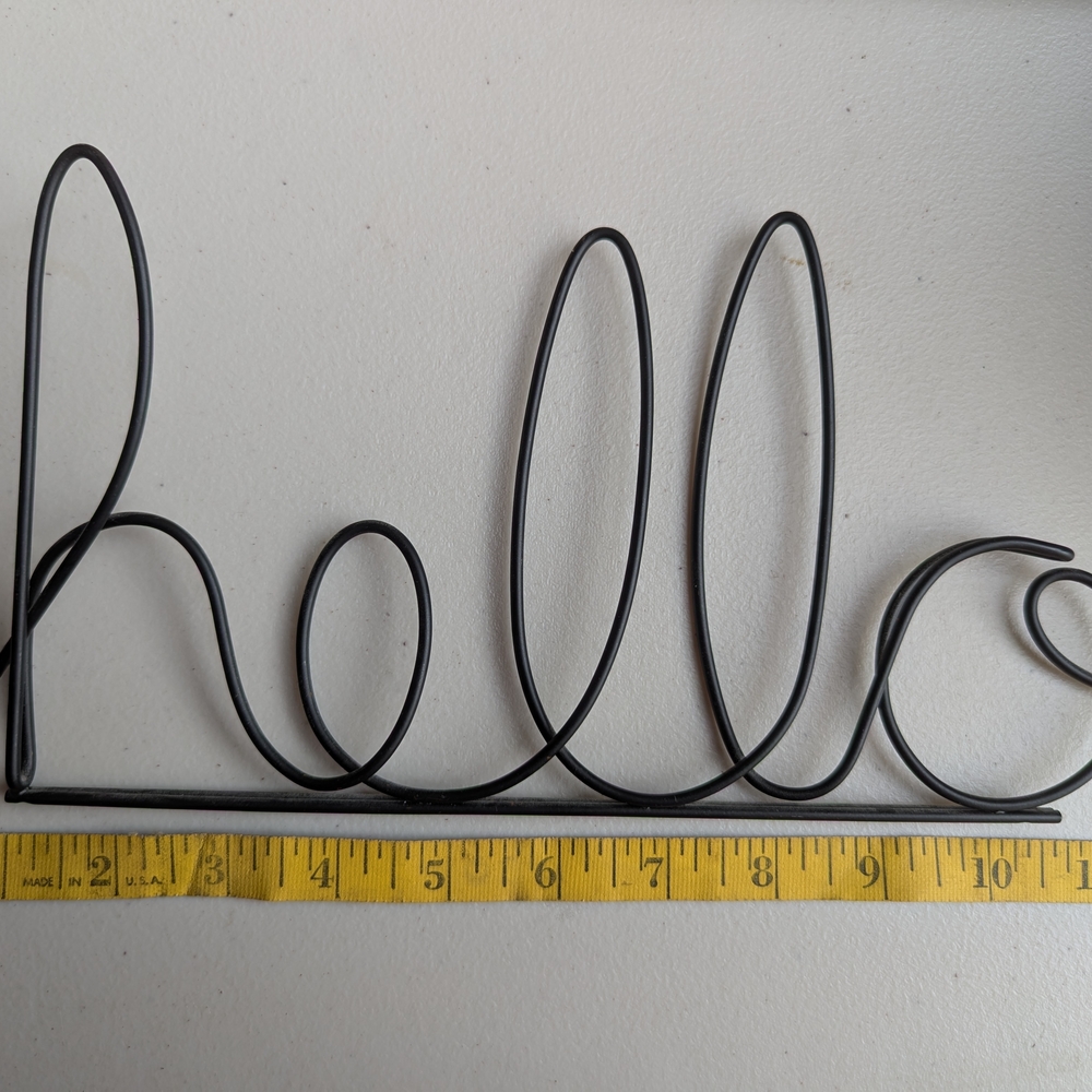 Black Metal Wall Art Decor - Picture 2 of 3